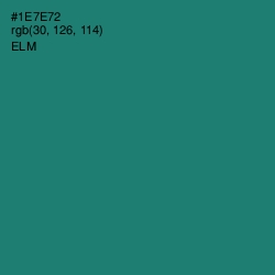 #1E7E72 - Elm Color Image