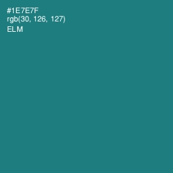 #1E7E7F - Elm Color Image