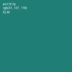 #1F7F76 - Elm Color Image
