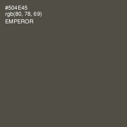 #504E45 - Emperor Color Image