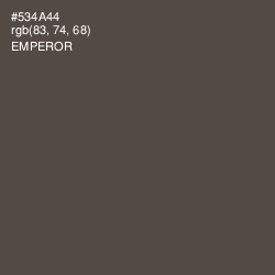 #534A44 - Emperor Color Image