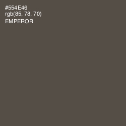 #554E46 - Emperor Color Image
