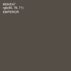 #554E47 - Emperor Color Image
