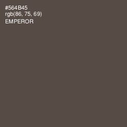 #564B45 - Emperor Color Image