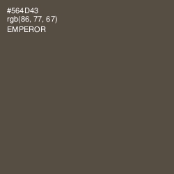 #564D43 - Emperor Color Image