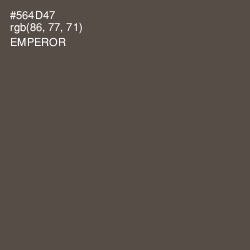 #564D47 - Emperor Color Image