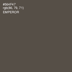 #564F47 - Emperor Color Image