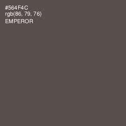 #564F4C - Emperor Color Image