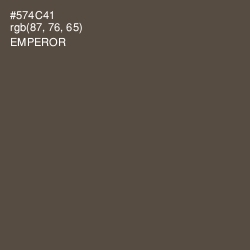#574C41 - Emperor Color Image