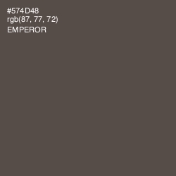 #574D48 - Emperor Color Image
