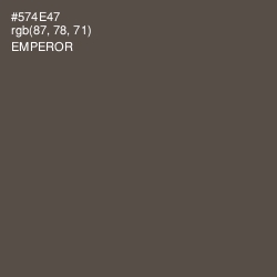 #574E47 - Emperor Color Image