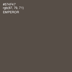 #574F47 - Emperor Color Image