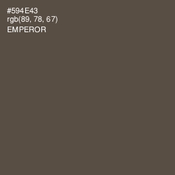 #594E43 - Emperor Color Image