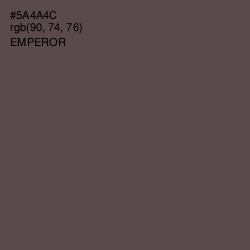#5A4A4C - Emperor Color Image