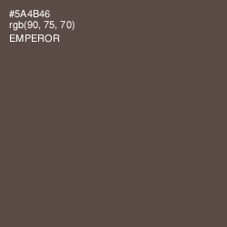 #5A4B46 - Emperor Color Image