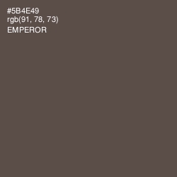 #5B4E49 - Emperor Color Image