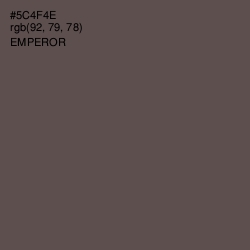 #5C4F4E - Emperor Color Image