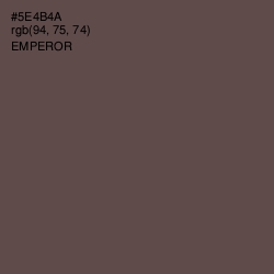 #5E4B4A - Emperor Color Image