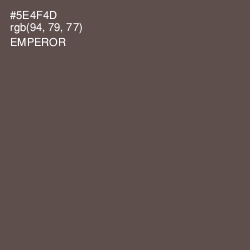 #5E4F4D - Emperor Color Image
