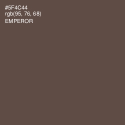#5F4C44 - Emperor Color Image