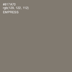 #817A70 - Empress Color Image