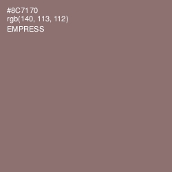 #8C7170 - Empress Color Image