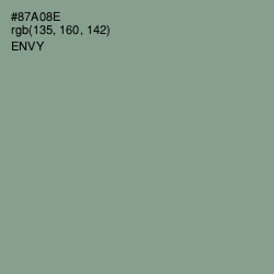 #87A08E - Envy Color Image