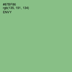 #87BF86 - Envy Color Image