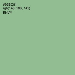 #92BC91 - Envy Color Image