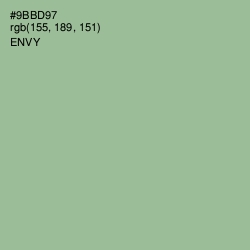 #9BBD97 - Envy Color Image