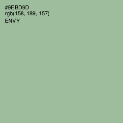 #9EBD9D - Envy Color Image