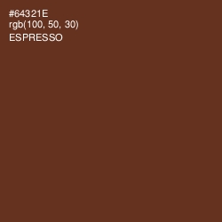 #64321E - Espresso Color Image