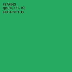 #27AB63 - Eucalyptus Color Image