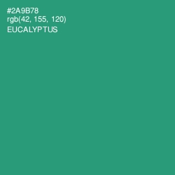 #2A9B78 - Eucalyptus Color Image