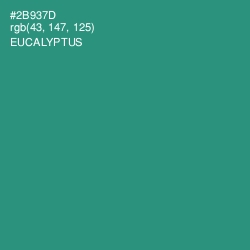 #2B937D - Eucalyptus Color Image