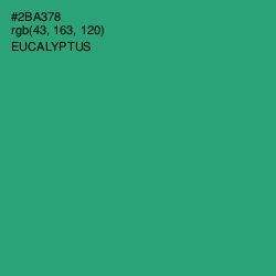 #2BA378 - Eucalyptus Color Image