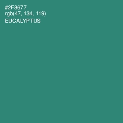 #2F8677 - Eucalyptus Color Image