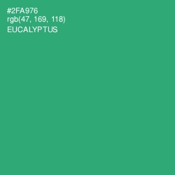 #2FA976 - Eucalyptus Color Image