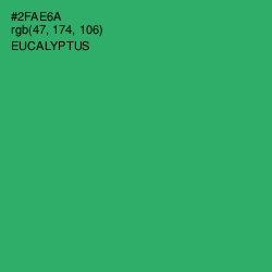 #2FAE6A - Eucalyptus Color Image