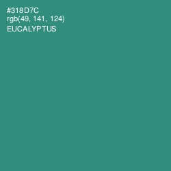#318D7C - Eucalyptus Color Image