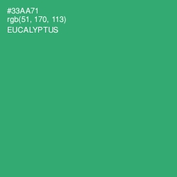 #33AA71 - Eucalyptus Color Image