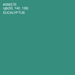 #358E7E - Eucalyptus Color Image