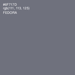 #6F717D - Fedora Color Image