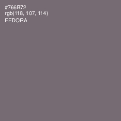 #766B72 - Fedora Color Image
