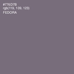 #776D7B - Fedora Color Image