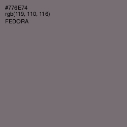 #776E74 - Fedora Color Image