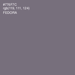 #776F7C - Fedora Color Image
