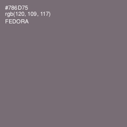 #786D75 - Fedora Color Image