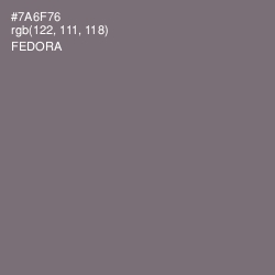 #7A6F76 - Fedora Color Image