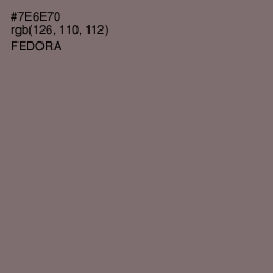 #7E6E70 - Fedora Color Image